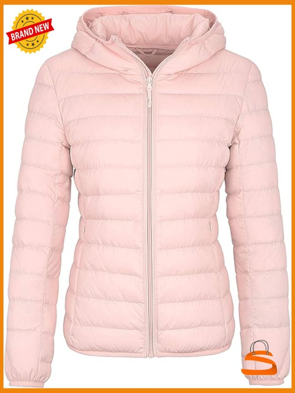 Lightweight Packable Hooded Down Jacket Puffer Coat Travel